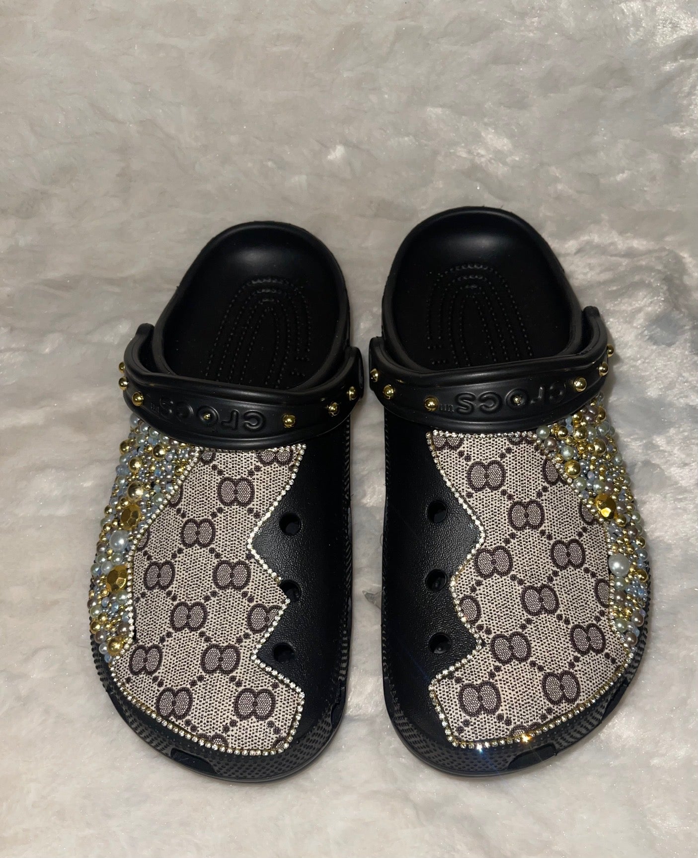 Black Gucci Crocs