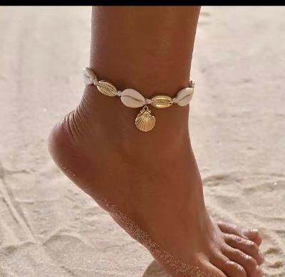 Gold Seashell Anklet